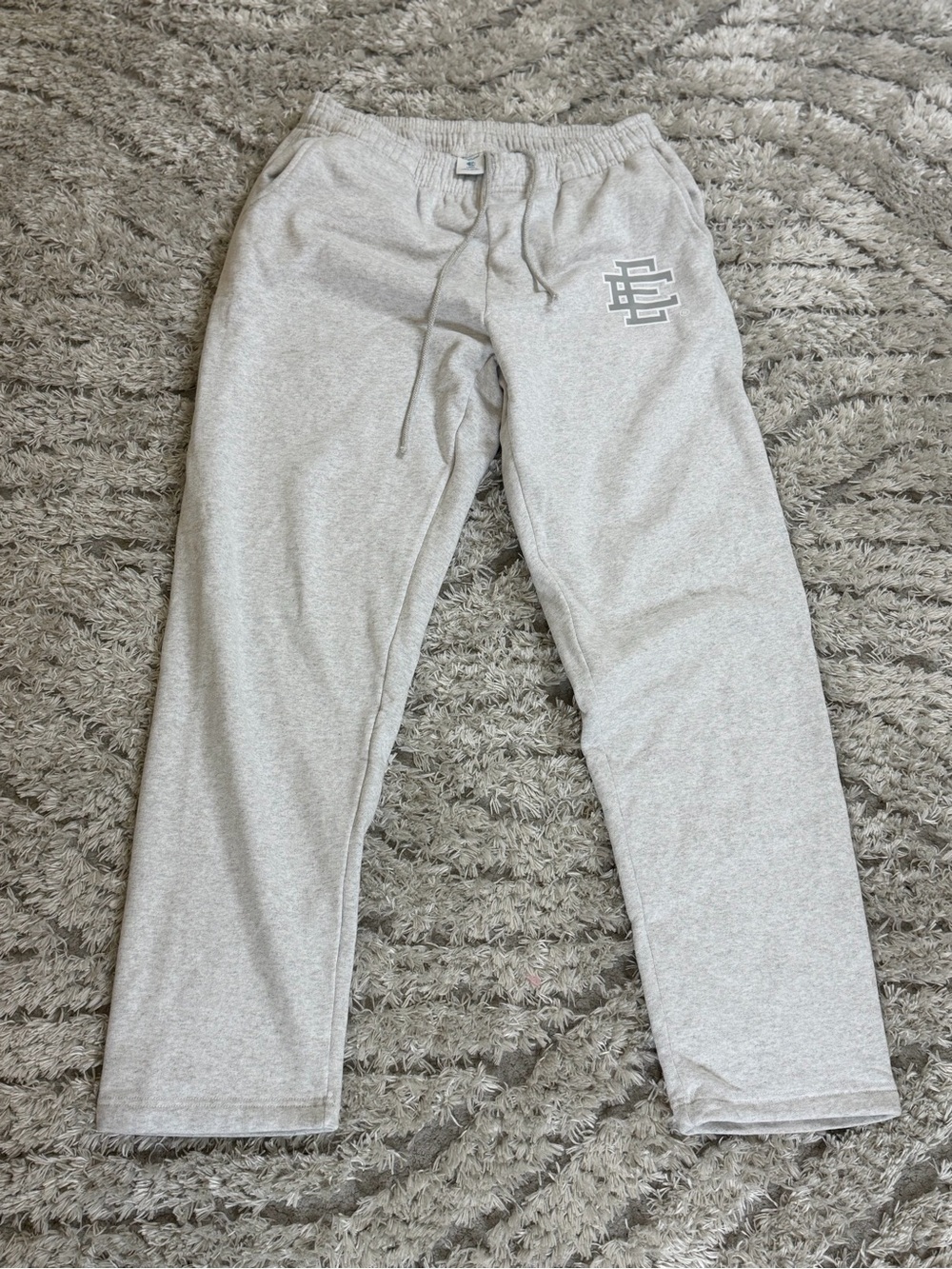 Eric Emanuel Light Gray Logo Sweatpants